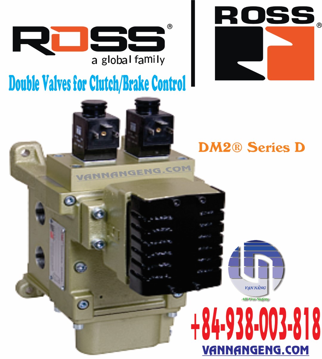 ROSS-Van đôi để điều khiển ly hợp / thắng DM2® Series D